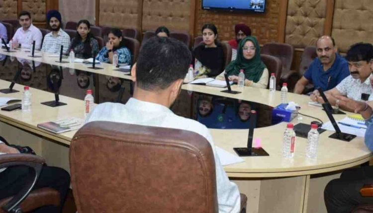Secy Revenue Dr. Piyush Singla  interacts with newly posted Tehsildars