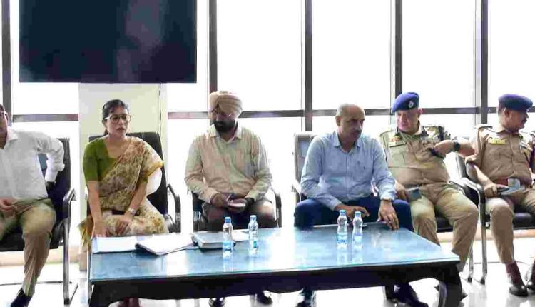 DC Jammu Avny Lavansa inspects arrangements for Independence Day at M.A Stadium