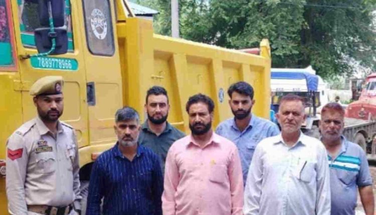 9 Vehicles Involved in Illegal Mining seized in Poonch