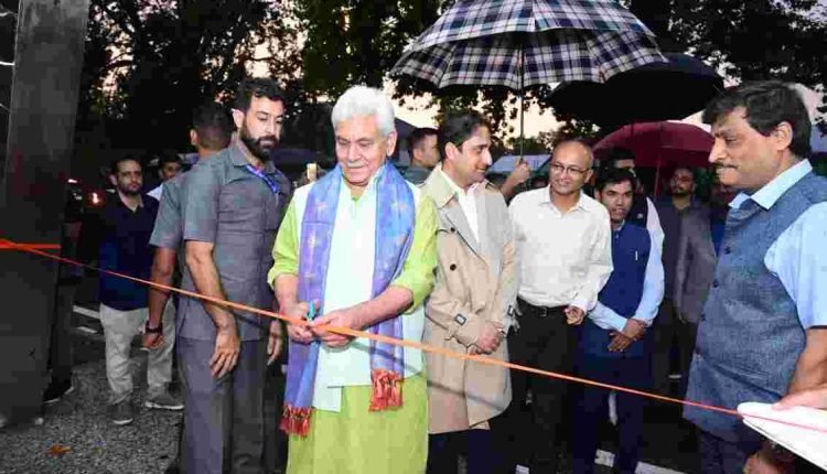 Lt Governor inaugurates revamped Residency Road, Srinagar Square, Lal Chowk and Clock Tower