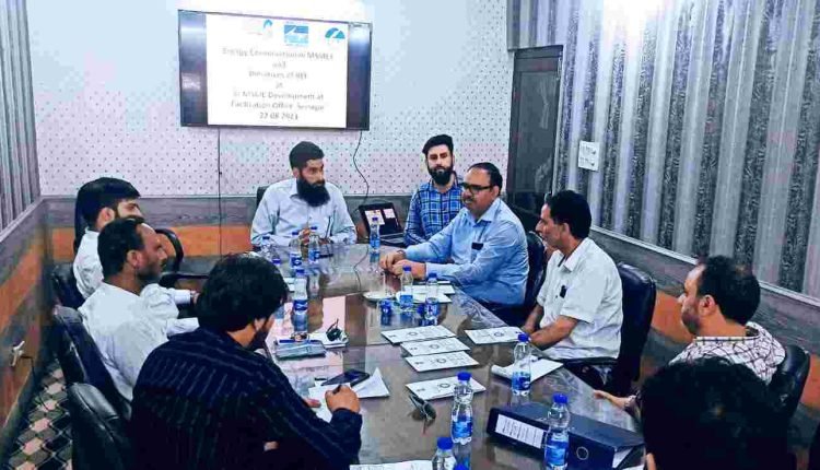 Energy Conservation Awareness programme held at MSME Office Srinagar for MSMEs