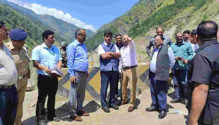 Chief Secretary tours Ramban, inspects NH-44 works, takes holistic review of ongoing projects, directs two-way traffic for all vehicles up to three axles