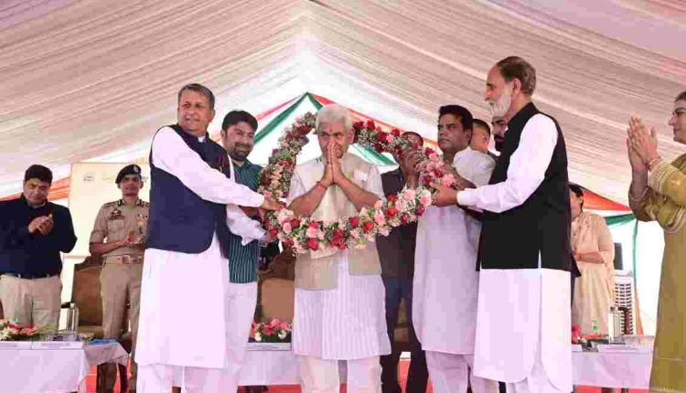 Lt Governor Manoj Sinha Inaugurates Sports and Development Projects for Kupwara's Prosperity