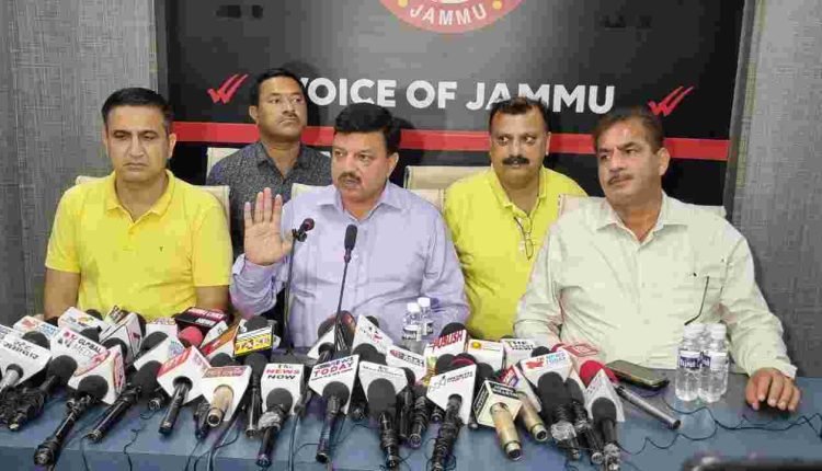 Confluence of Trade Associations in Key Meeting Led by President Arun Gupta, Declares One-day Jammu Bandh on Saturday 26 August 2023
