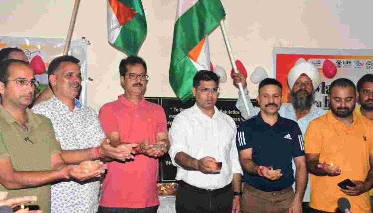 DC Rajouri presides over Inspiring Diya Lighting Function under "Meri Maati Mera Desh" Initiative