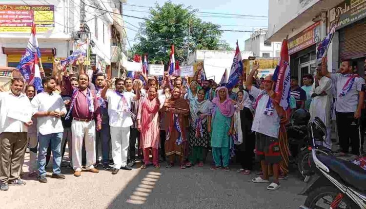 Apni Party holds protest in Paloura against Sarore TP, smart meter installation