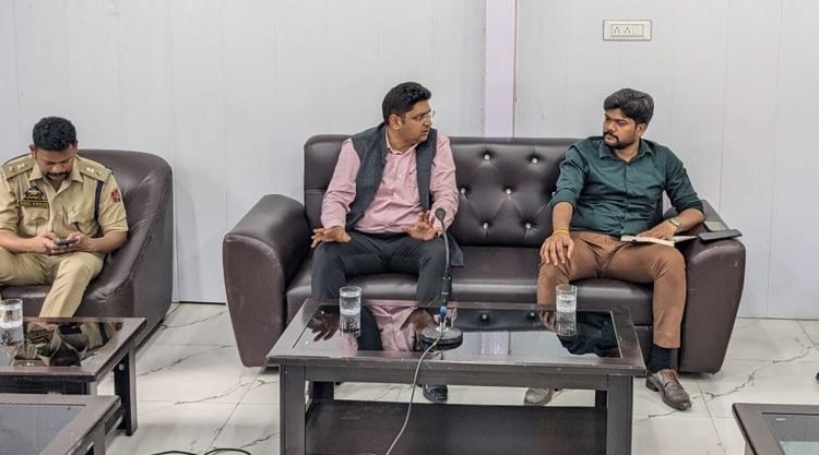 Dr. Raghav Langer reviews arrangements for ongoing SANJY-2023