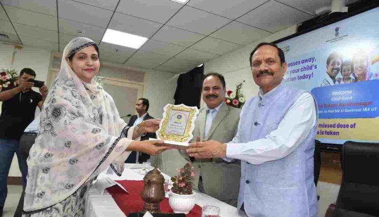 Advisor Bhatnagar launches Intensified Mission Indradhanush 5.0 immunisation campaign at Srinagar