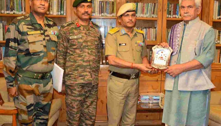 Lt. Governor Shri Manoj Sinha Meets Additional DG of Border Roads Organization