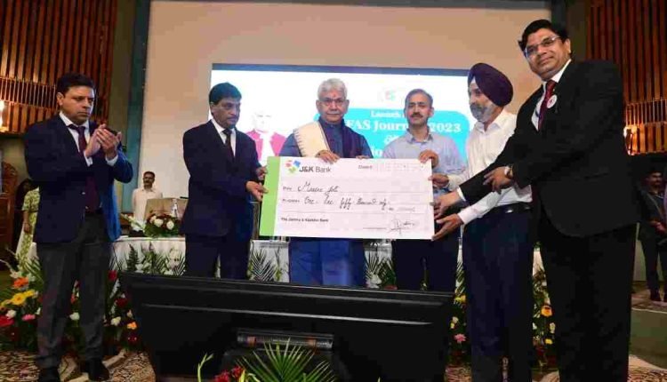LG Sinha Commends Timely Implementation of Development Projects and Eradication of Regional Imbalances in J&K