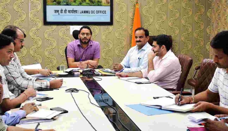 DM Jammu reviews status of projects being executed by PWD
