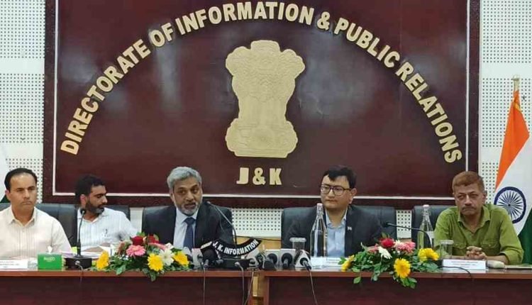 ACS Jal Shakti addresses press conference on implementation of Jal Jeevan Mission in J&K