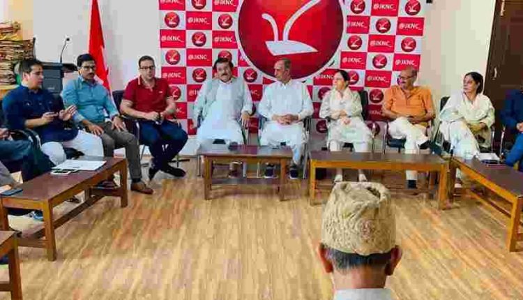 Meeting of In Charge constituencies of Srinagar district held at Party HQs