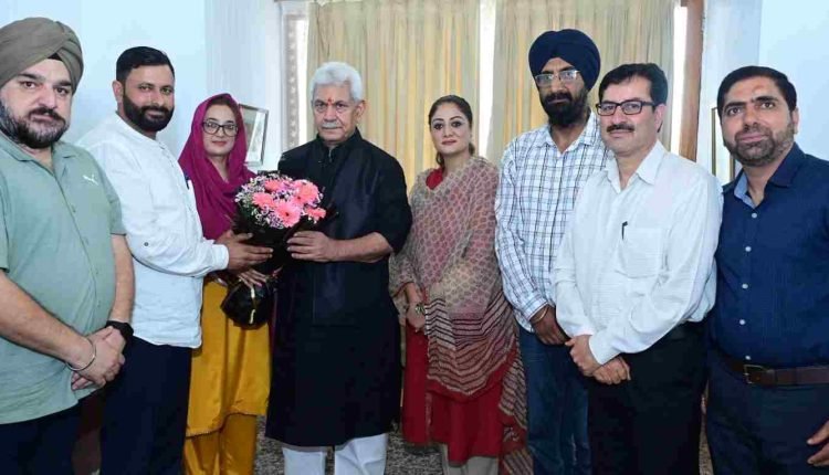Vice Chairperson DDC Kupwara, Delegation of minority employees call on Lt Governor