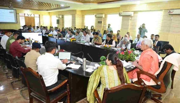 Lt Governor reviews development activities, implementation of Central and UT Schemes in Ganderbal
