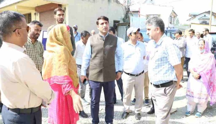 DC Srinagar inspects progress of work on construction of Hostel for Wards of Martyrs, ex-servicemen at Peer Bagh