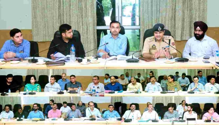 Divisional Commissioner Chairs Meeting to Evaluate Ongoing Development Projects in Samba Distric