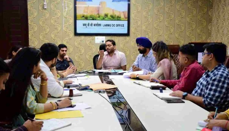 Deputy Commissioner, Sachin Kumar Vaishya reviews ICDS services in Jammu District