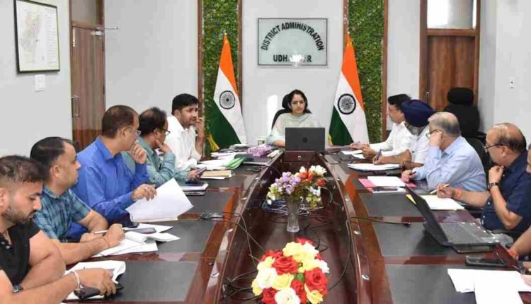 DC Saloni Rai Urges Swift Completion of Udhampur Road Projects with Stringent Quality Standards