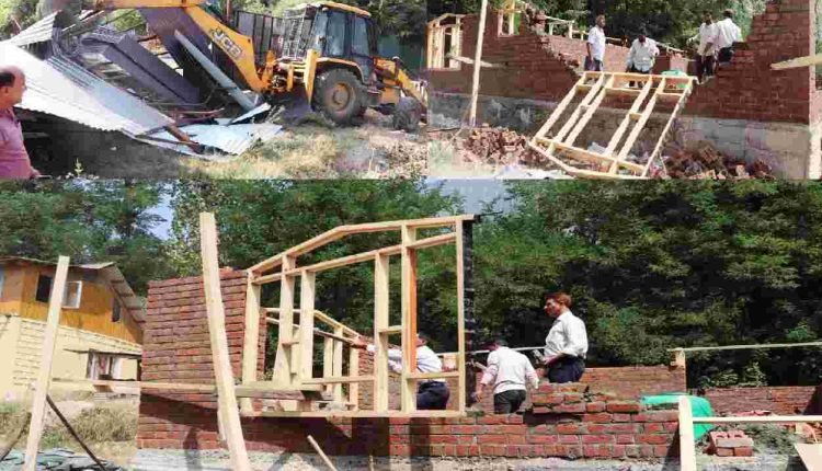 LCMA conducts Special Demolition drive in Srinagar areas