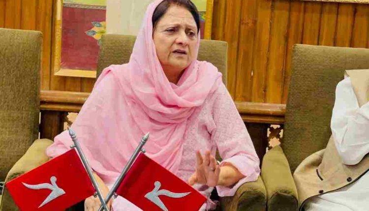 Govt sidestepping  it's responsibility on addressing public woes: Shameema Firdous