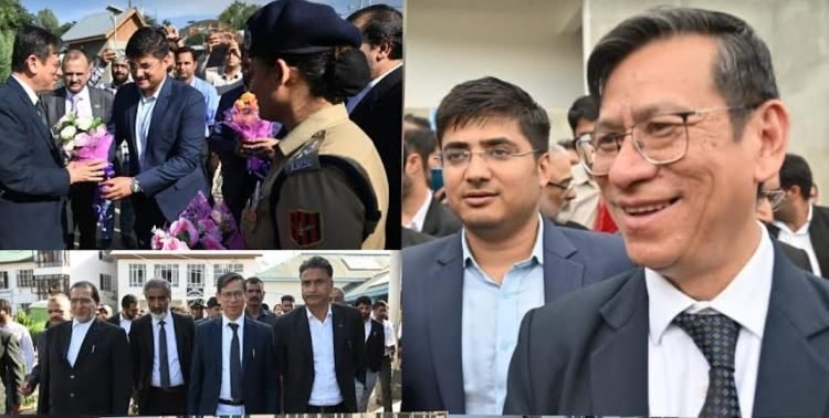 Chief Justice visits Shopian; reviews progress of ongoing works at new court Complex
