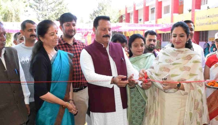 Inauguration of GHSS building in Barolla and MS Dhanni by DDC Chairperson, DC