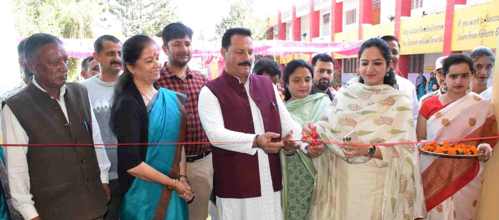 Inauguration of GHSS building in Barolla and MS Dhanni by DDC Chairperson, DC