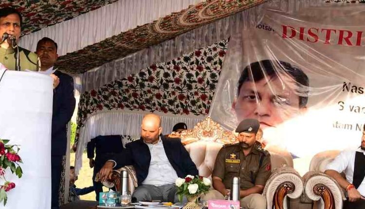 Union MoS Home visits Ganderbal; Lays foundation stones, inaugurates projects worth Rs 19 cr.