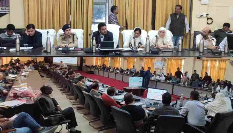 Secretary Revenue Dr. Piyush Singla reviews development scenario in Ramban district