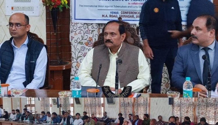 Advisor Bhatnagar addresses ‘Media Sensitization workshop on Tobacco Control at Srinagar