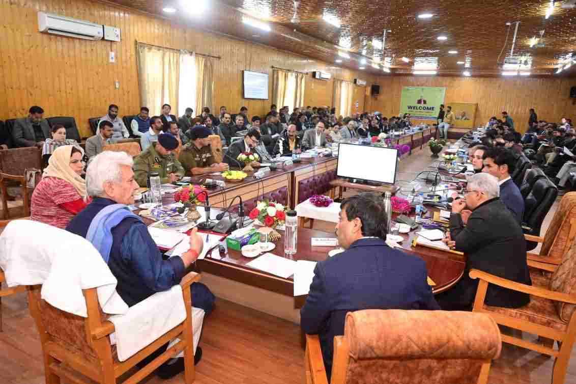 Lt Governor Manoj Sinha chairs review meeting with District Administration Baramulla