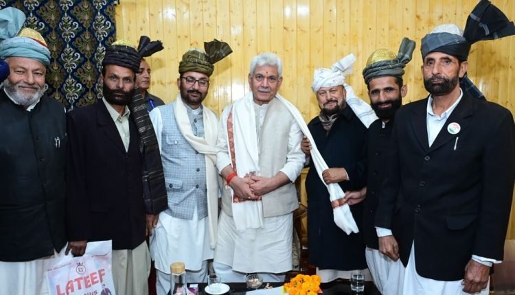 Lt Governor interacts with PRIs, residents of border villages & various other public delegations at Kupwara
