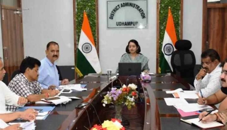 DC reviews progress of work on Jal Jeevan Mission Schemes in Udhampur