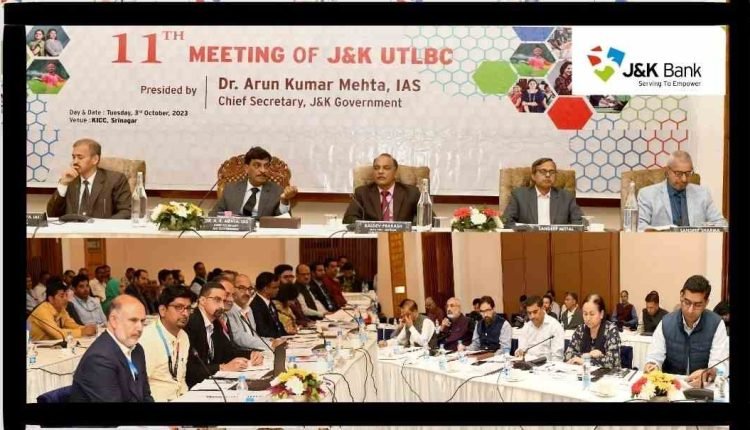 Chief Secretary Dr. Arun Kumar Mehta Calls for Synergy Among Banks and Line Departments to Elevate J&K's Banking Sector Performance