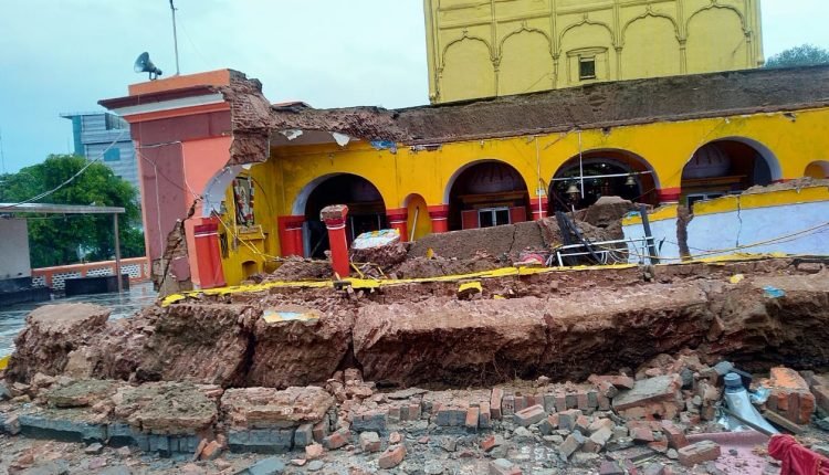 Ranbireshwar Temple in Jammu Experiences Partial Collapse, Rescues underway