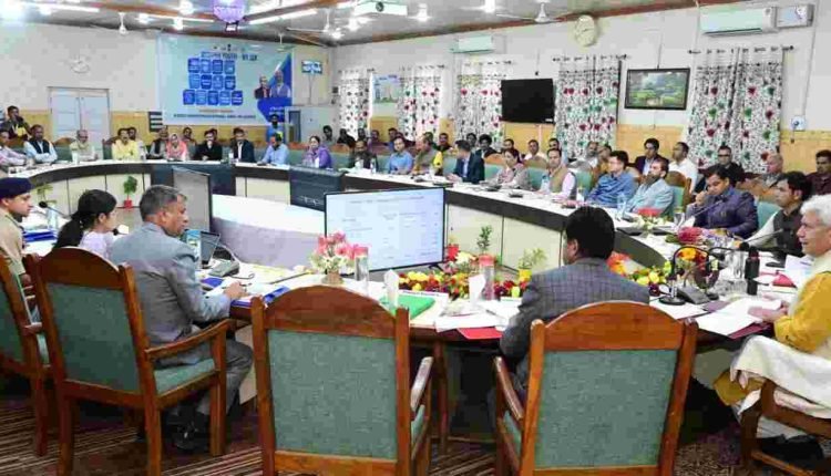 Lt Governor reviews progress of Government’s initiatives and development works at Kupwara