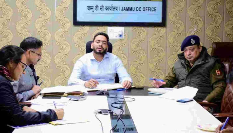 DM Jammu chairs RTA meeting, calls for strict action against violators of traffic rules