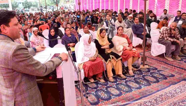 Sanjeev Verma chairs mega Gram Sabha at Panchayat Maitra- A