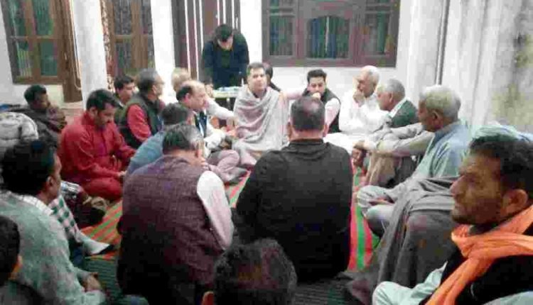 Raina, Manyal, Ganga, Salathia visited martyr's house at Samba