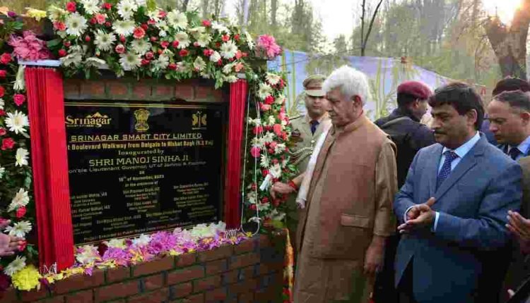 Pedestrian walkway, cycling facility, open space around Dal lake will enhance experience of citizens and tourists: LG Sinha