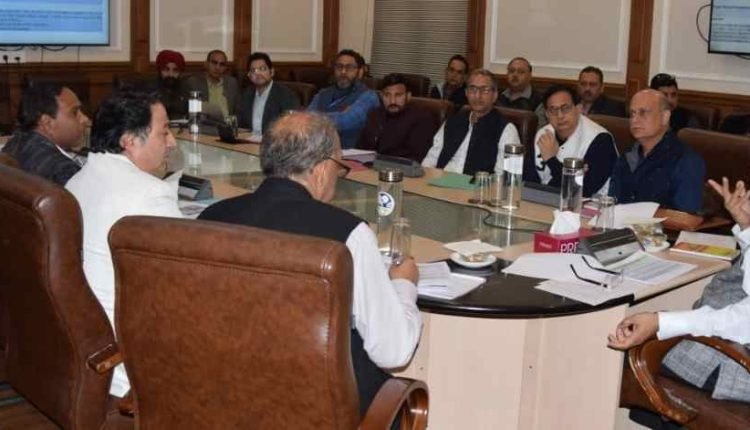 Advisor Bhatnagar reviews progress of works on major projects of GMC Jammu, associated facilities