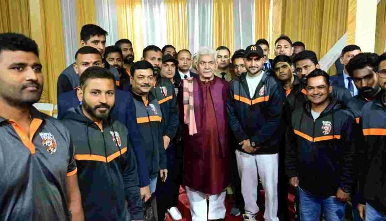 Lt Governor Hosts ‘High Tea’ for Players of Legends League Cricket