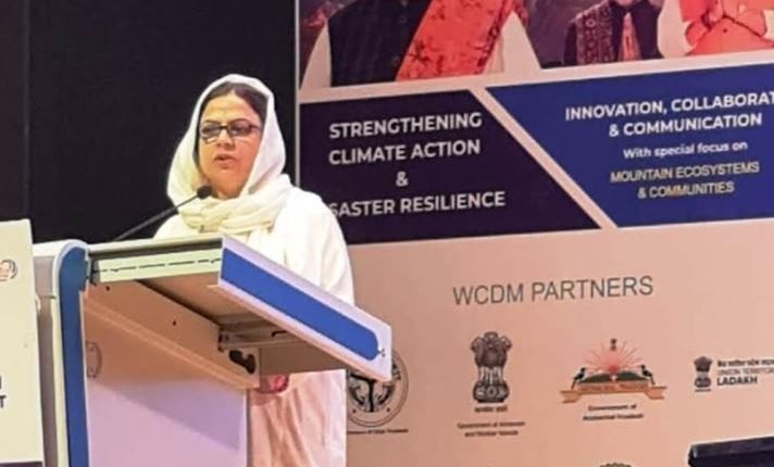 Safina Beigh addresses 6th World Congress on Disaster Management (WCDM) 2023 at Dehradun
