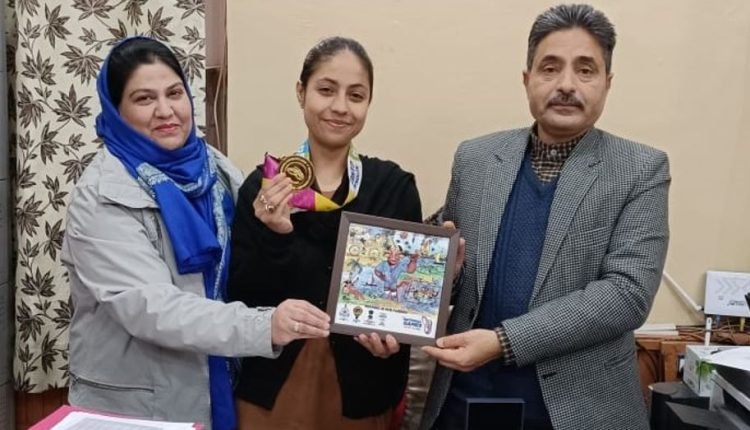 S.P. College student bags gold in 37th National Games at Goa