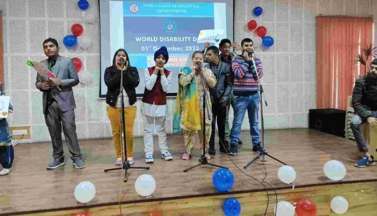 MIER College organises Cultural Fest to Commemorate International Disability Day