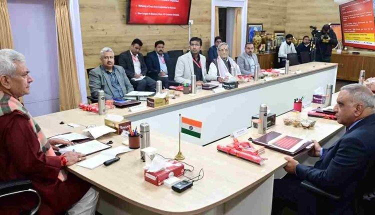 Lt Governor inaugurates online booking facility for passenger ropeway from Shri Mata Vaishno Devi Bhawan to Bhairon ji