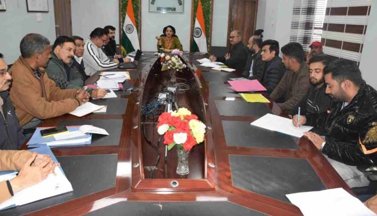 DC Udhampur reviews progress of HADP projects