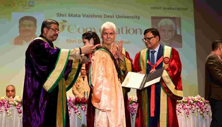 Shri Mata Vaishno Devi University Convocation; Lt Governor calls upon youth to build ‘Viksit Bharat’