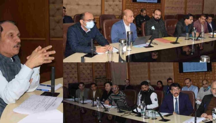 Advisor Bhatnagar Chairs Meeting to Enhance Healthcare Efficiency in Jammu Division